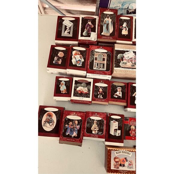 Hallmark Keepsake Christmas Ornaments Vintage Lot of 55 New Original Box - Picture 5 of 13